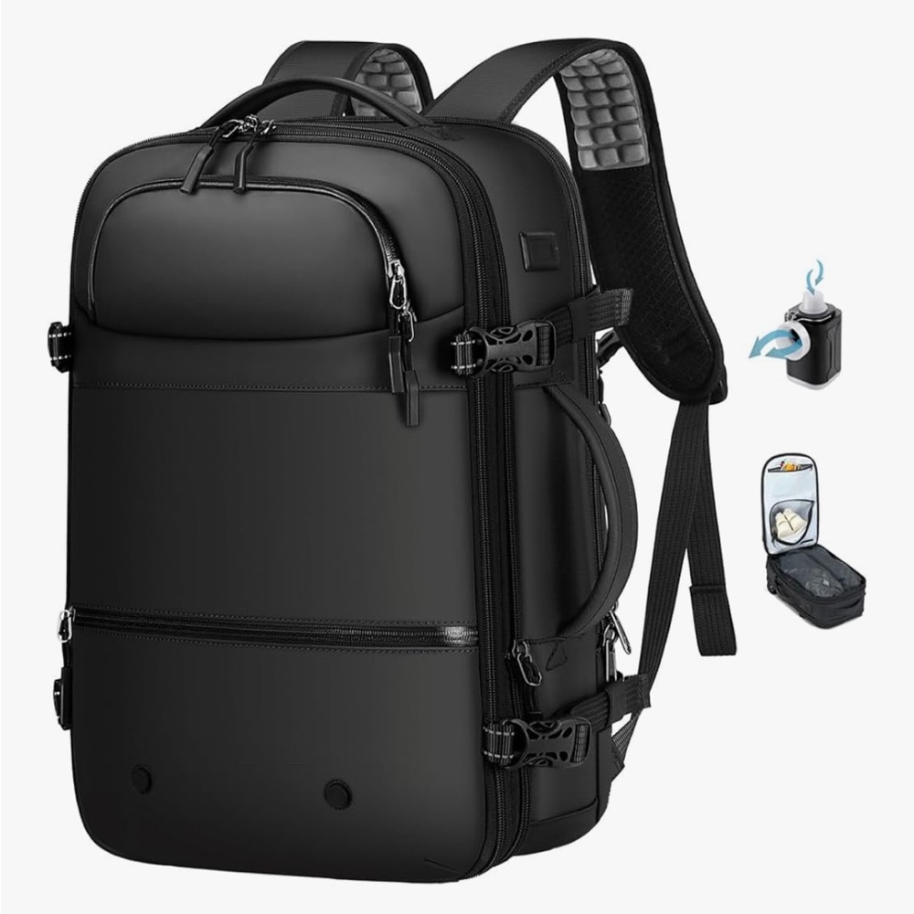 Sleek Black Men's Backpack